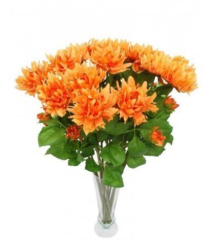 Dahlia orange artificiel