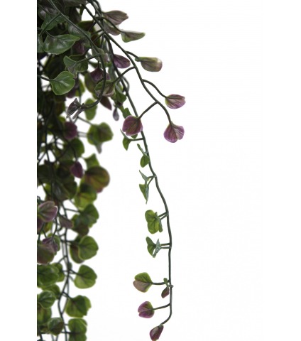Chute de dichondra artificiel vert et mauve