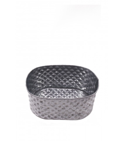 Jardinière texturée en zinc