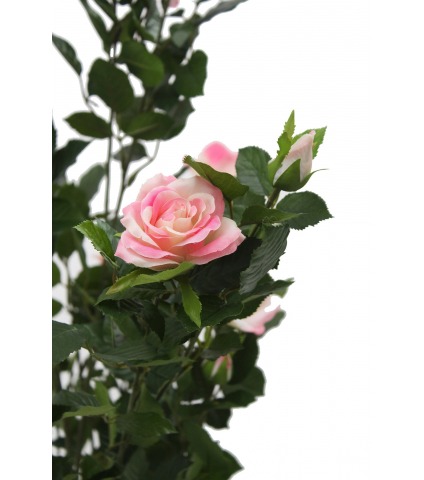 Grand rosier rose artificiel