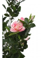 Grand rosier rose artificiel