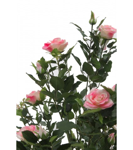 Grand rosier rose artificiel