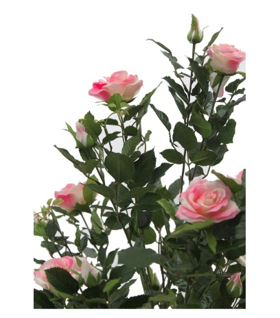 Grand rosier rose artificiel