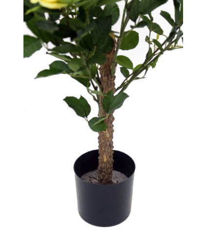 Grand rosier jaune artificiel