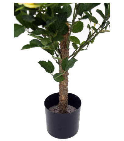Grand rosier jaune artificiel