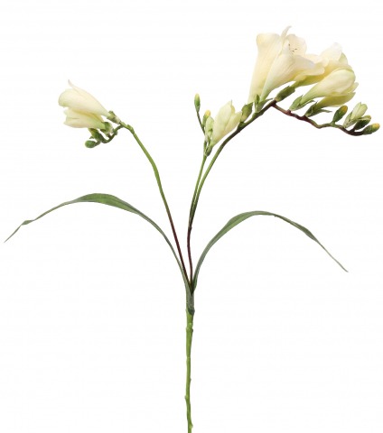 Freesia artificiel jaune vert