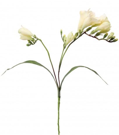Freesia artificiel jaune vert