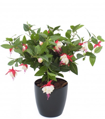 Chute de fuchsia artificielle rouge
