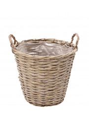 Seau tressé en osier