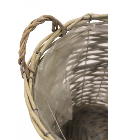 Seau tressé en osier