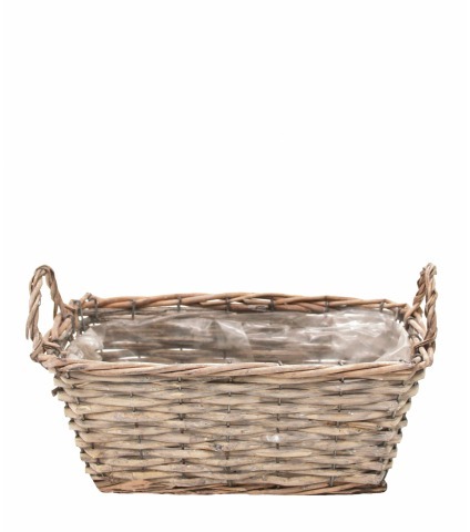 Jardinière tressée en osier