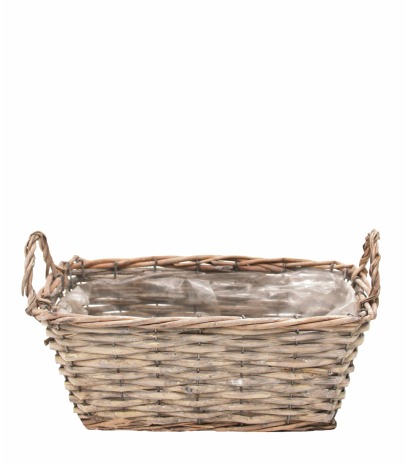 Jardinière tressée en osier