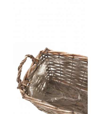Jardinière tressée en osier