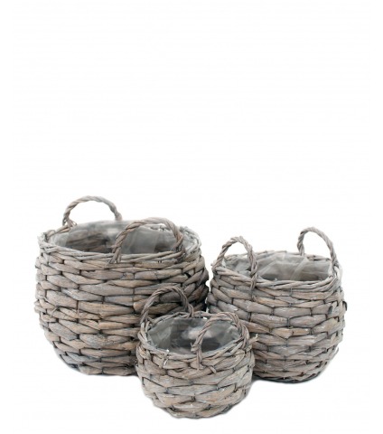 Pot en osier avec anses