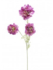 Scabieuse artificielle violette 75 cm - Fleurs artificielles champêtres -  Artiplantes