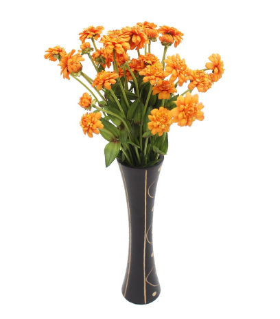 Zinnia artificiel orange