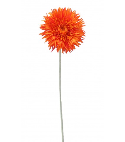 Grand gerbera artificiel orangé