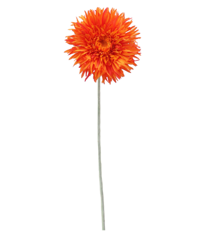 Grand gerbera artificiel orangé