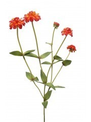 Zinnia artificiel rouge