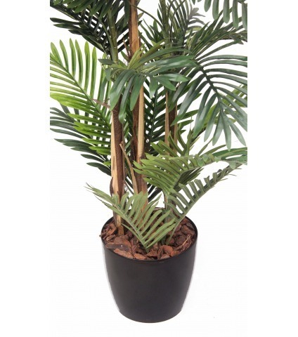 Palmier artificiel areca à trois troncs