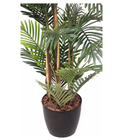 Palmier artificiel areca à trois troncs