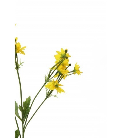 Tige de chrysanthème artificiel jaune