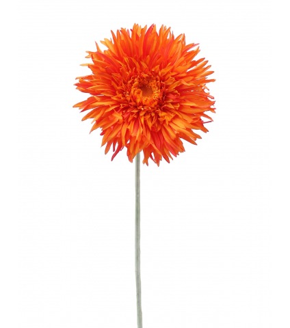 Grand gerbera artificiel orangé