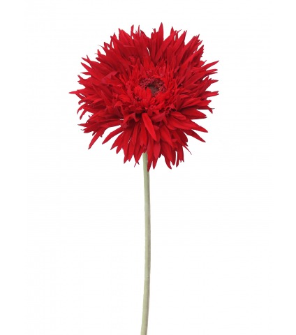 Grand gerbera artificiel rouge
