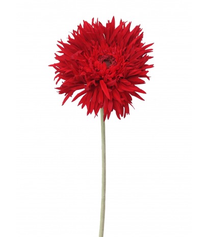 Grand gerbera artificiel rouge