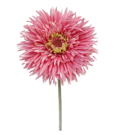 Grand gerbera artificiel rose