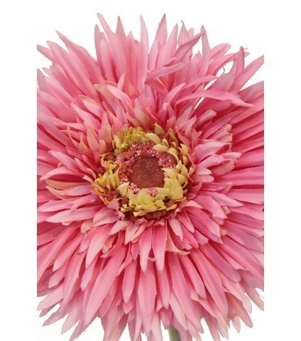 Grand gerbera artificiel rose