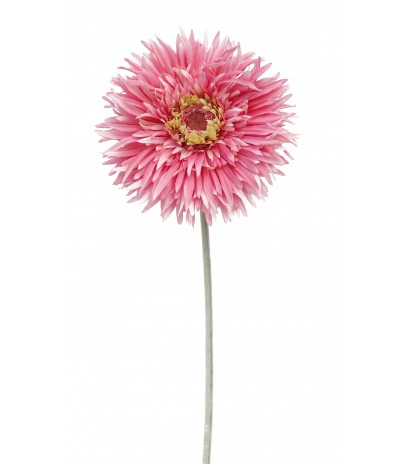 Grand gerbera artificiel rose