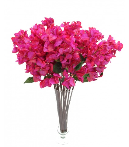 Tige de bougainvillée artificielle fuchsia