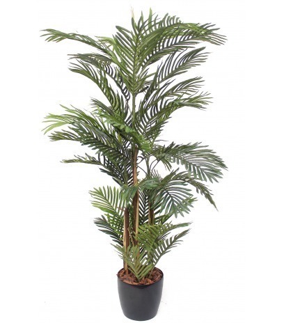 Palmier artificiel areca à trois troncs