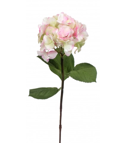 Tige d'hortensia artificielle rose