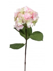 Tige d'hortensia artificielle rose