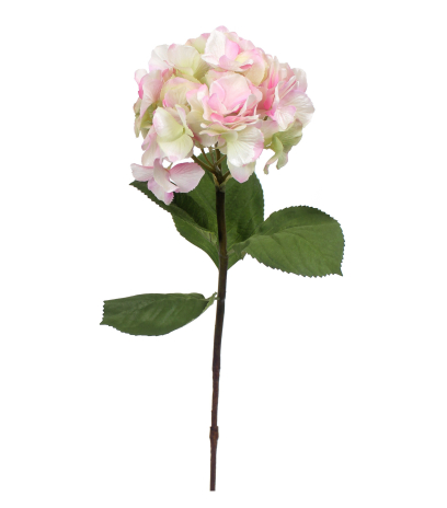 Tige d'hortensia artificielle rose