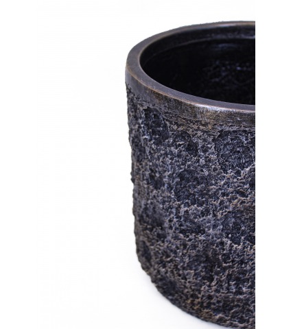 Pot plante motif lunaire