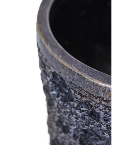 Pot plante motif lunaire