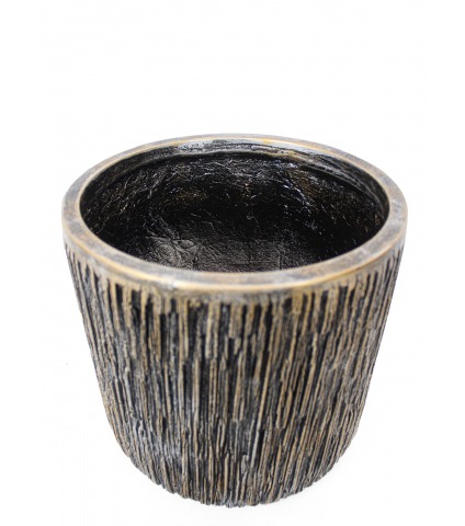 Pot luxe rond en fibre