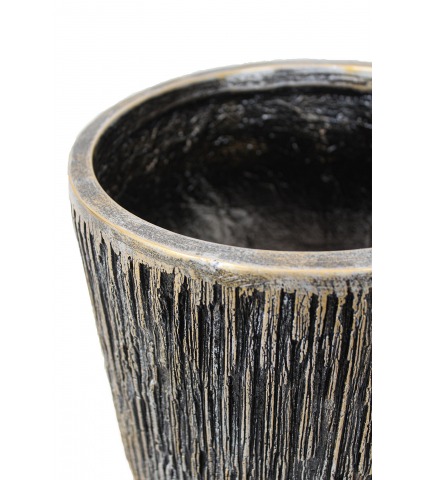 Pot luxe rond en fibre