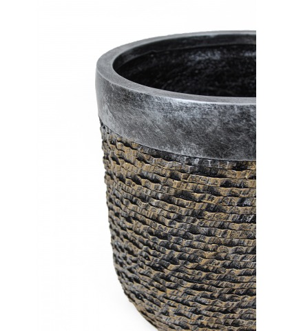 Pot luxe en pierre artificielle