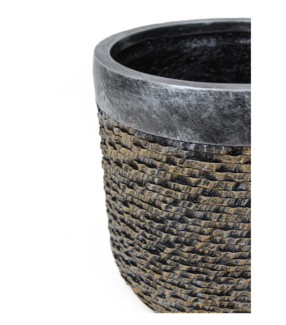 Pot luxe en pierre artificielle