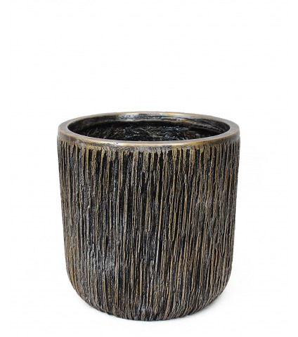 Pot luxe rond en fibre