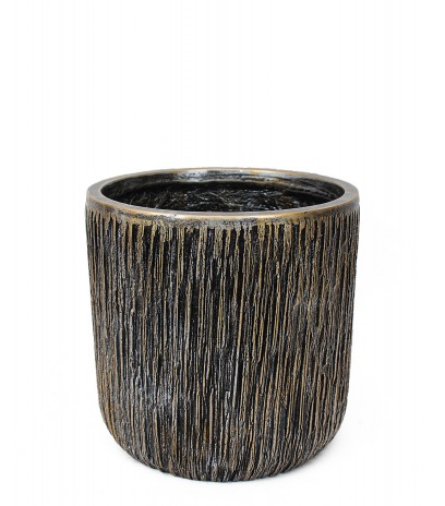 Pot luxe rond en fibre