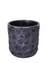 Pot plante motif lunaire