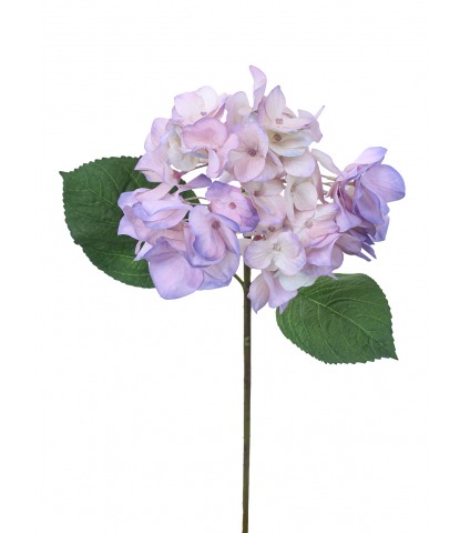 Hydrangée artificielle rose bleutée