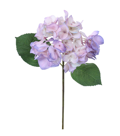 Hydrangée artificielle rose bleutée