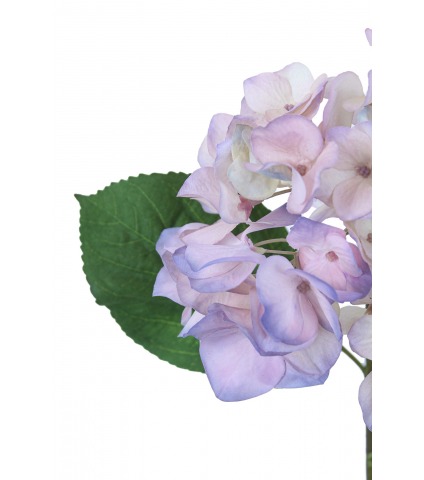 Hydrangée artificielle rose bleutée