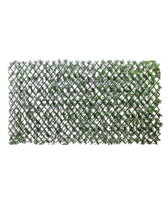 Outsunny Haie Artificielle Extensible Lot De 2 – Brise-vue Feuillage Réaliste 2x1m – Jardin Balcon Terrasse